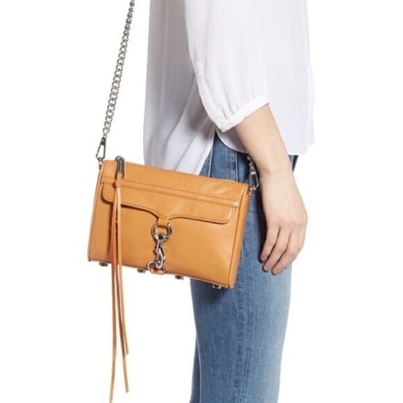 NWT REBECCA MINKOFF Mini M.A.C. Leather Crossbody Bag MSRP $195 - Picture 4 of 16